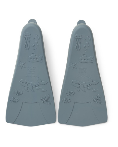 Gustav swim fins - whale blue