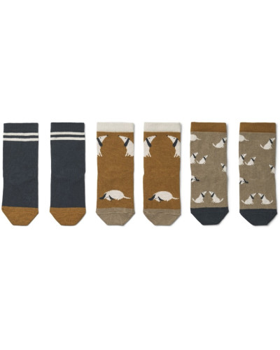 Silas cotton socks - 3pack - Dog