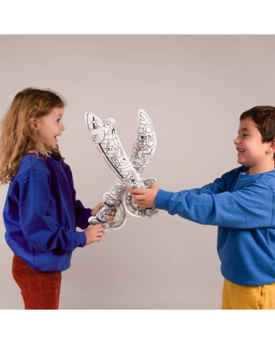 3D Paper Coloring Air toy Pirates