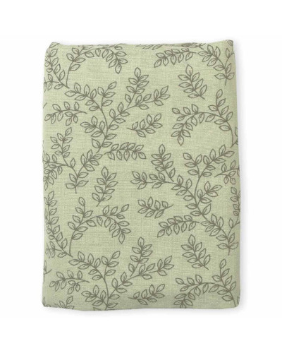 Muslin Cloth XL Leaves - Sage