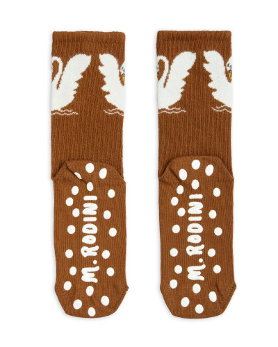 Anti-Slip Swan Socks