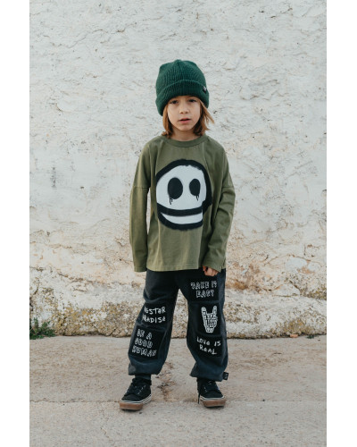 HAPPY SAD long sleeved T- shirt