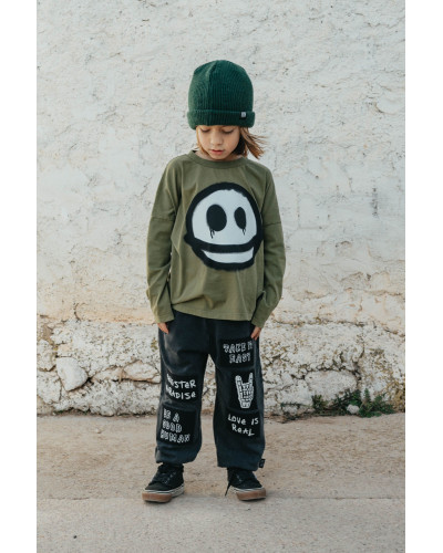 HAPPY SAD long sleeved T- shirt