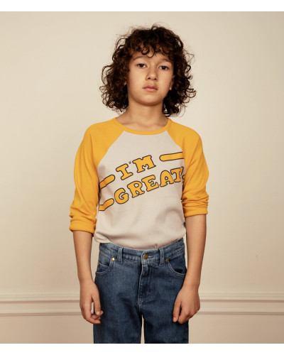 I Am Great Raglan T-shirt - orange