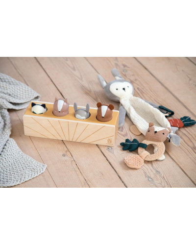 Wooden pop up toy, animals, Woodland