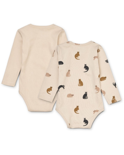 Yanni body long sleeve 2-pack - minus/blossom mix