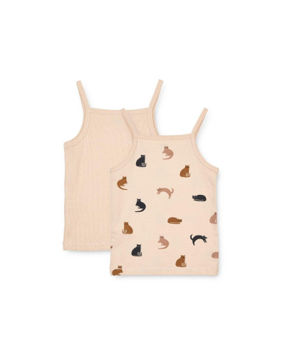 Naomi singlet - pack of 2 - miauw mix