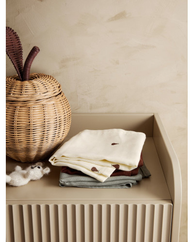 Muslin squares Pear - set of 3
