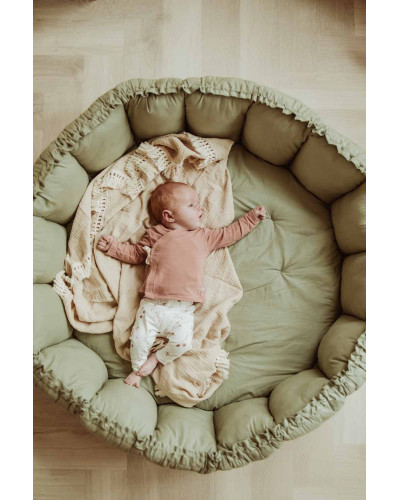 Bloom Meadow green Organic Babymat