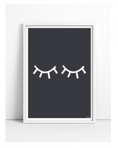 Nursery print "Closed Eyes"