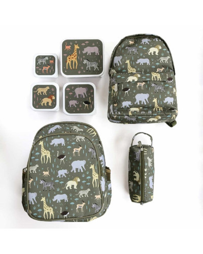 Lunch and  Snack Box Set of 4 - savannah