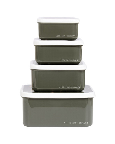 Lunch and  Snack Box Set of 4 - savannah