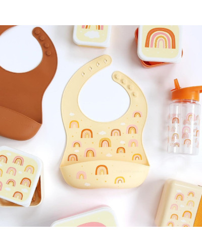 Silicone Bib Set of 2 - Rainbows