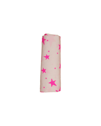 Kids bedsheet neon pink stars