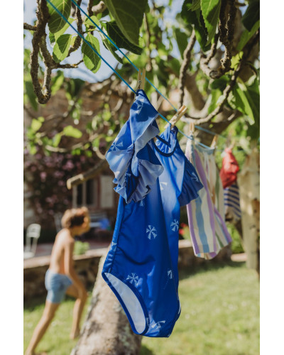 Swimsuit ruffle umbrella