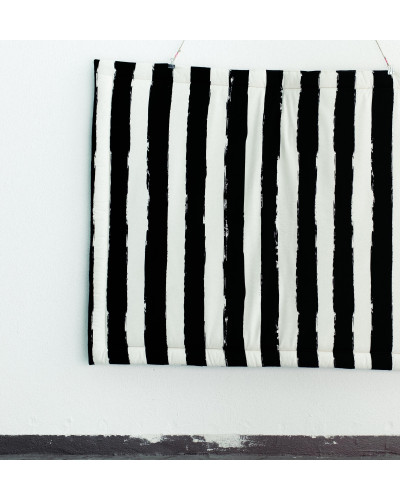 Playmat square black stripes XL