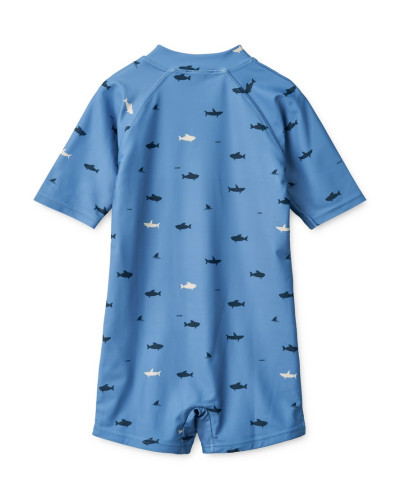 Max swimsuit short sleeves - Shark