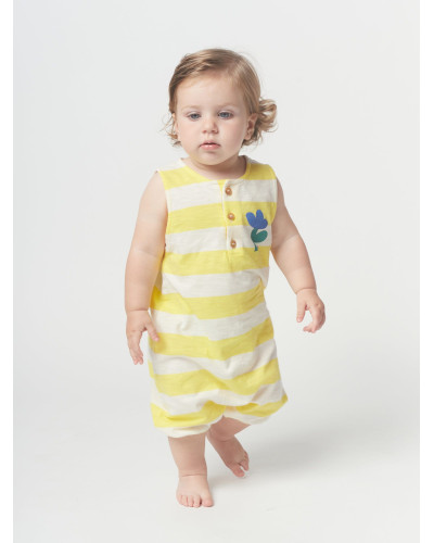 Yellow stripes playsuit