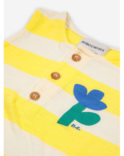 Yellow stripes playsuit