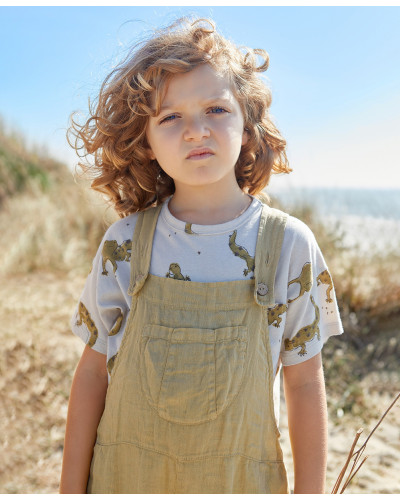 Printed T-shirt with pocket -luana