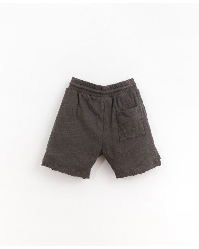 Flame jersey shorts - charcoal