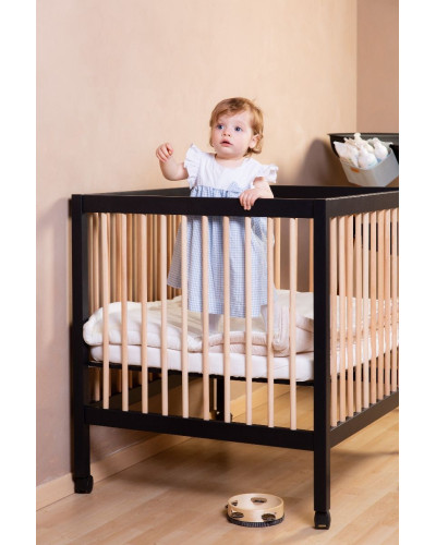 Playpen 97 Wood - black/naturel
