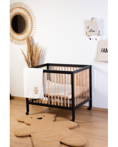 Playpen 97 Wood - black/naturel