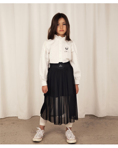 Bat Flower Tulle Skirt