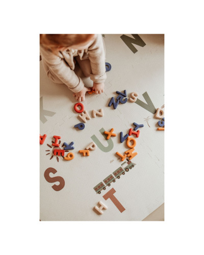 Alphabet - Terrazzo EVA Puzzlemat - 180 x 180 cm