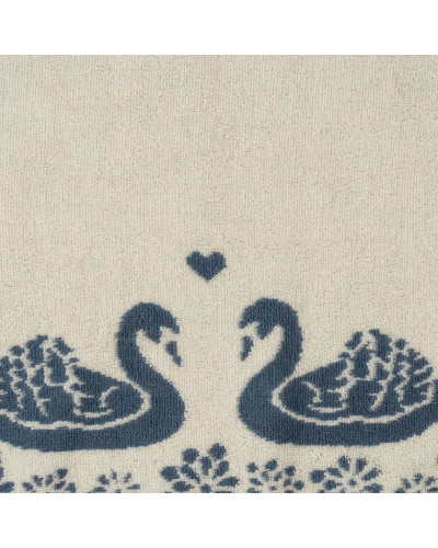 Terry hooded towel - swan