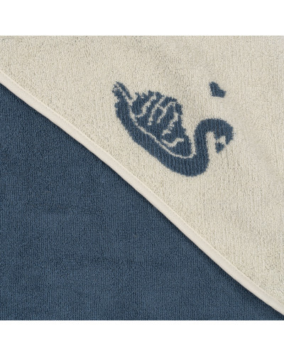 Terry hooded towel - swan
