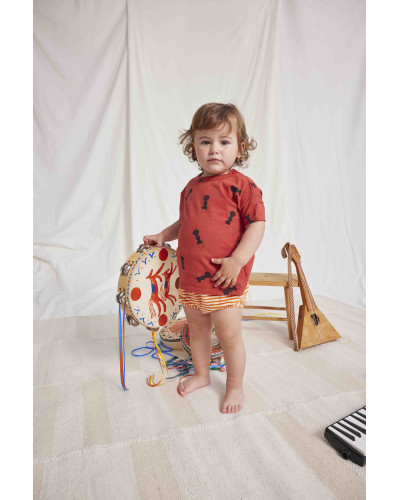 Baby Orange stripes terry bloomer