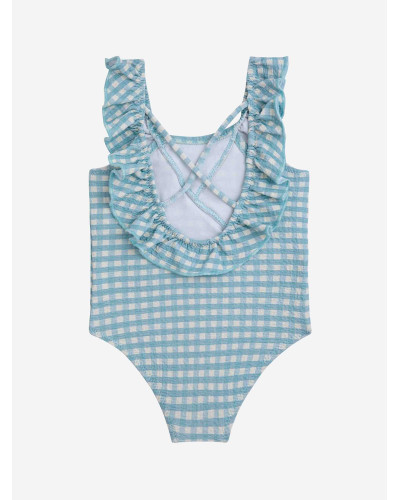 Baby Vichy ruffle swimsuit