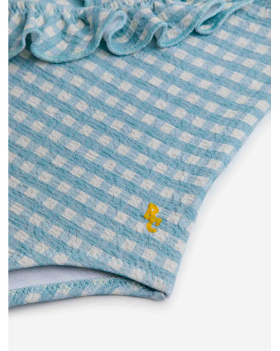 Baby Vichy ruffle swimsuit