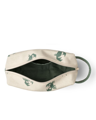 Trine cotton organizer bag - crab