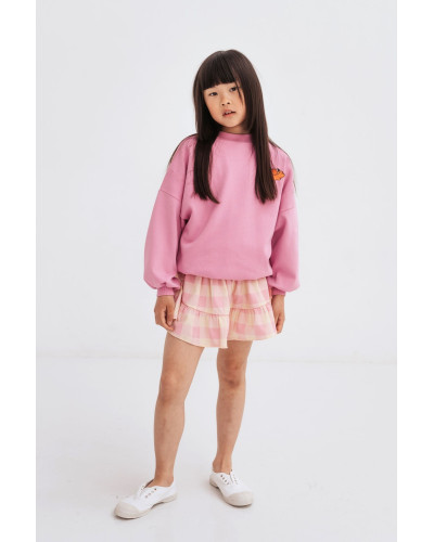 Skirt short - sand pink bb check