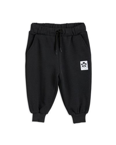 Basic solid sweatpants - black