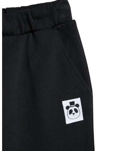 Basic solid sweatpants - black