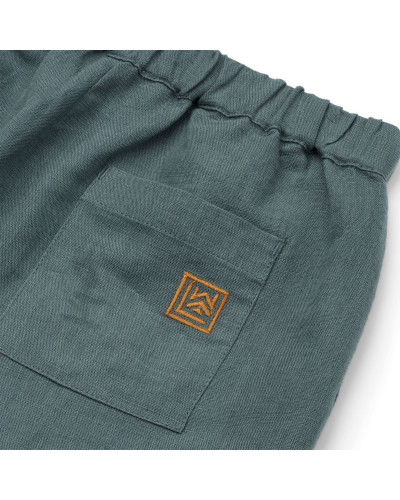 Tage linen shorts - whale blue
