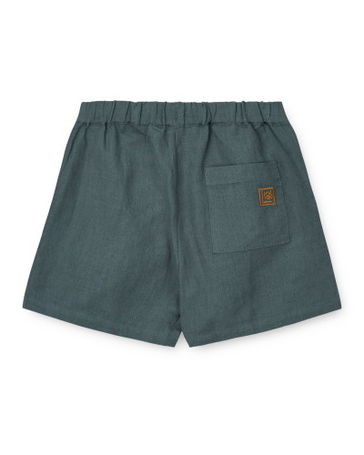 Tage linen shorts - whale blue