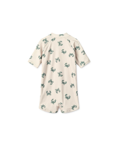 Max swimsuit short sleeves - Crab