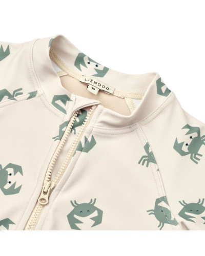 Max swimsuit short sleeves - Crab