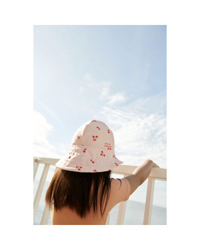 Josefine wide brim sun hat - cherries