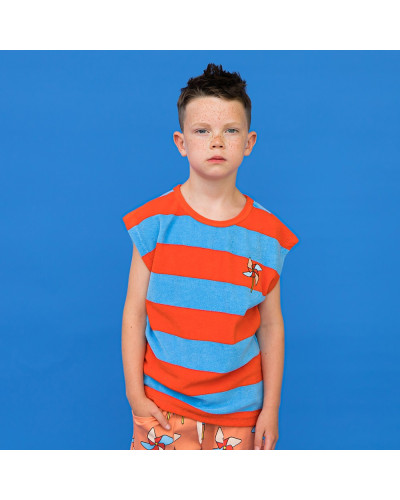 Stripes red/blue tank top