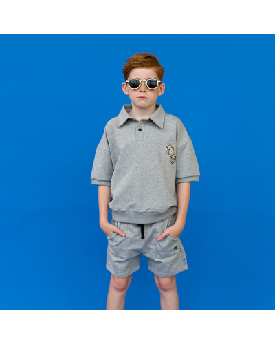 Dice - sweater short sleeve with collar