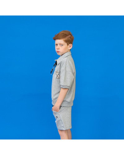 Dice - sweater short sleeve with collar