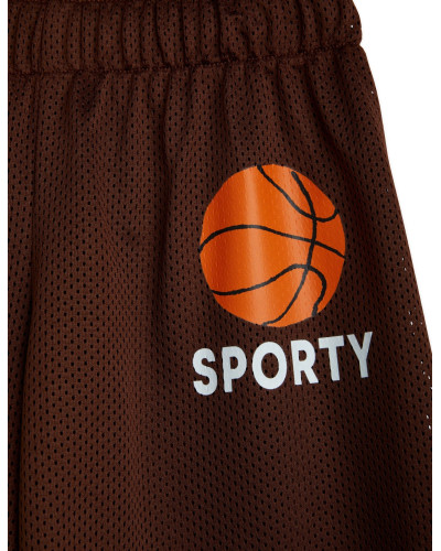 Basketball Mesh Shorts - brown