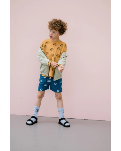 Sweat shorts with pockets - coconut