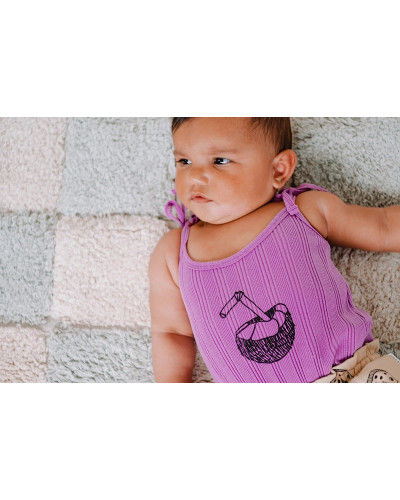 Baby romper - coconut