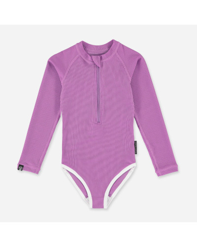 Orchid Ribbed Swimsuit